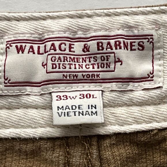 Wallace & Barnes Brown Cotton Corduroy Carpenter Painter Pants 33x30 J.Crew - Picture 12 of 14